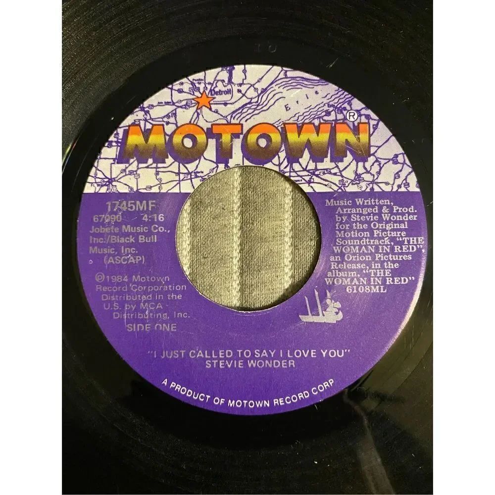 Vintage 1984 Motown Stevie wonder vinyl